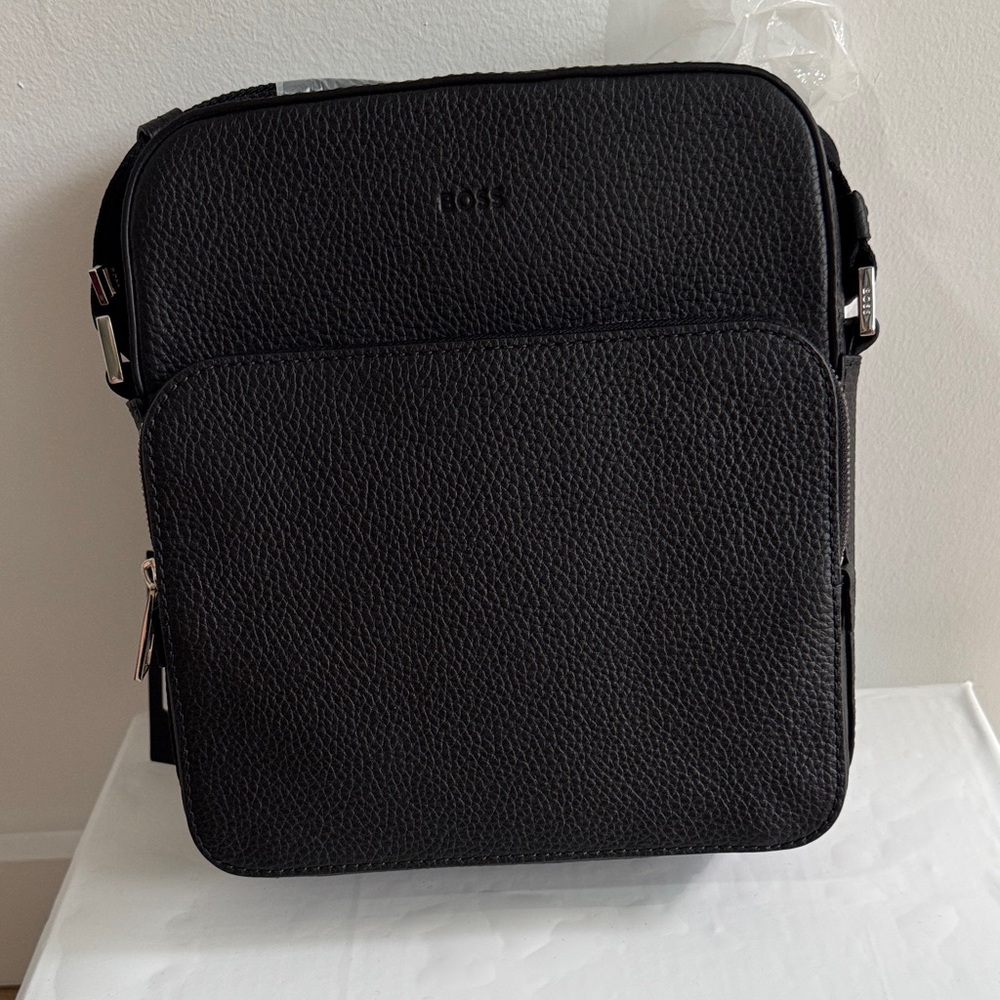 Black Leather Men's Bag